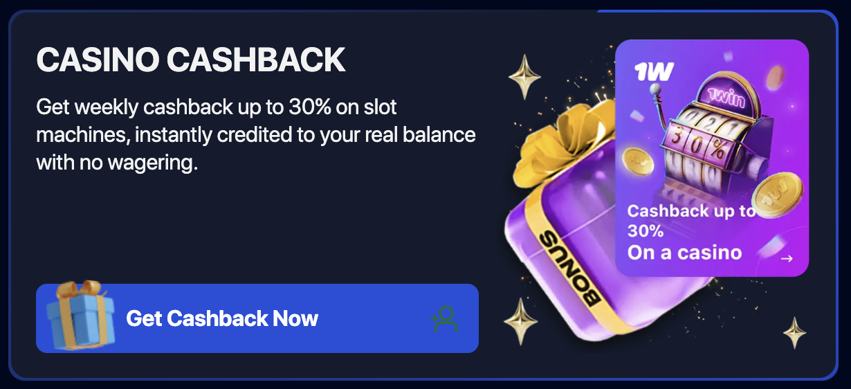 1Win promotional casino graphic